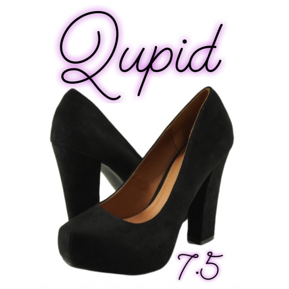 QUPID BLACK PUMPS
